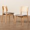 Baxton Studio Dannon Mid-Century Modern Grey Fabric and Ntural Oak Finished Wood 2-Piece Dining Chair Set 234-2PC-13292-ZORO - alternate 9
